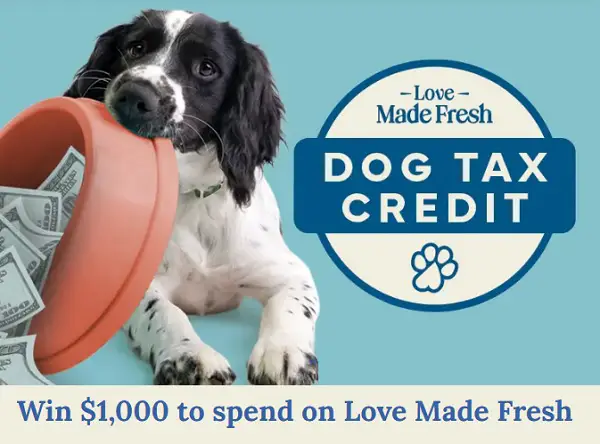 Blue Buffalo Sweepstakes: Win $1,000 Dog Tax Credit + Free Dog Food!