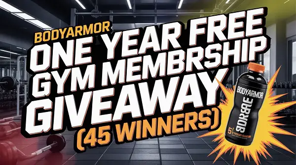 BODYARMOR Better Starts Here Gym Membership Sweepstakes – Win a $550 Gym Gift Card