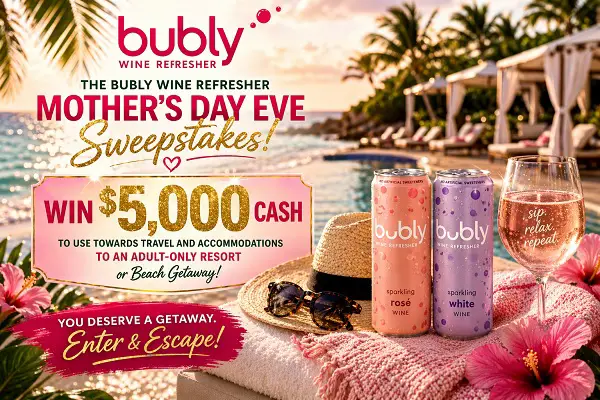 Bubly Mother’s Day Sweepstakes: Win $5,000 Beach Getaway!