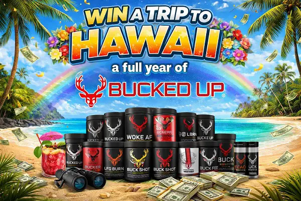 Bucked Up Giveaway: Win Hawaii Trip + Instant Prizes! (1000+ Winners)