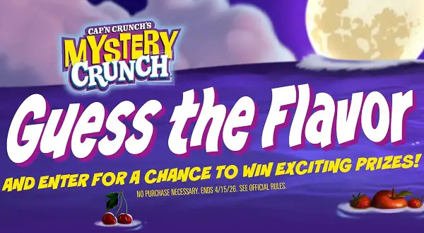 Cap’n Crunch Mystery Flavor Sweepstakes: Win Free Adventure Gear! (465 Winners)