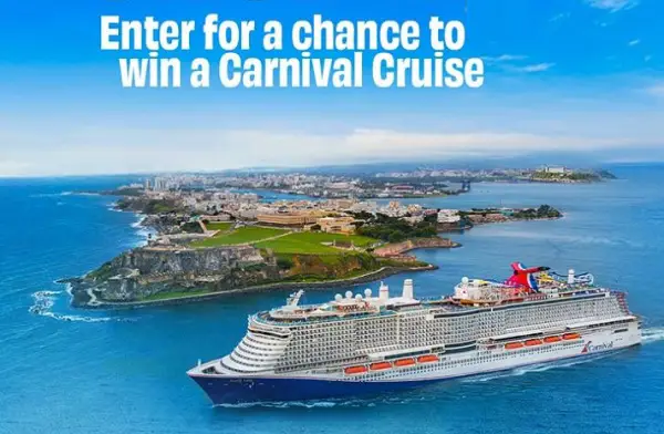 Win $$2,000 Carnival Cruise Line Gift Card!