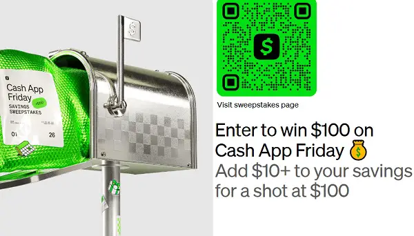 Cash App January Savings Sweepstakes: Win $100 Cash for Free! (400 Winners)