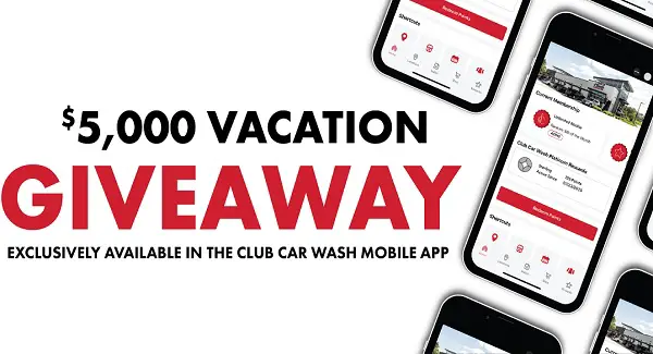 Club Car Wash Giveaway: Win a $5,000 Dream Vacation Getaway!