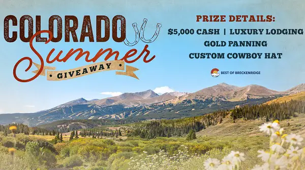 Colorado Summer Giveaway 2026: Win a Breckenridge Colorado Vacation!