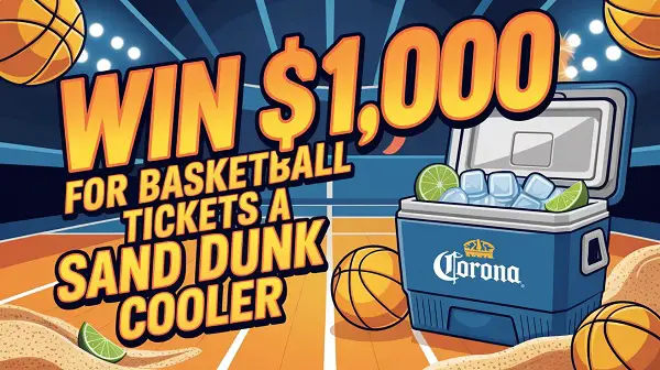 Corona NBA 2025/2026 Sweepstakes – Win $1,000 Basketball Tickets or Sand Dunk Cooler