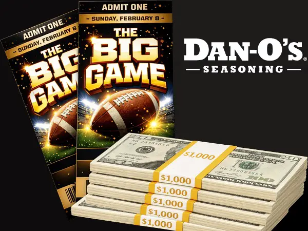 Dan-O’s Seasoning Big Game Sweepstakes – Win Super Bowl LX Tickets + $5,000 Cash