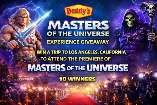 Denny’s Movie Premiere Giveaway: Win LA Trip! (10 Winners)