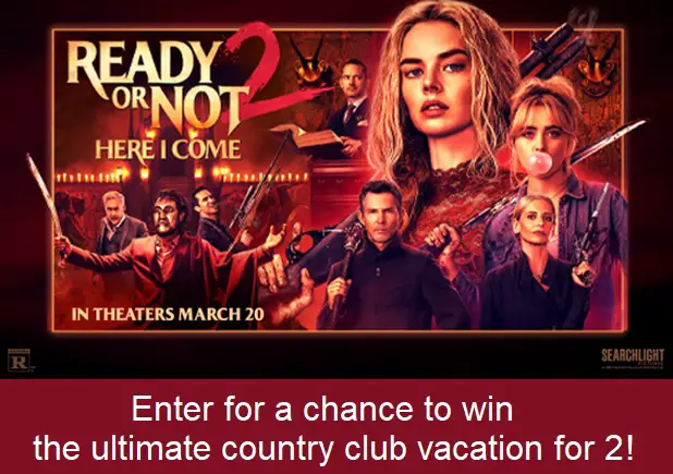 Fandango’s Double or Nothing Sweepstakes – Win a Luxury Country Club Escape for 2!