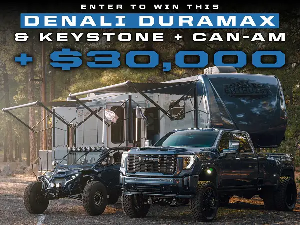 Dream Diesel Giveaway – Win a GMC Sierra Denali, Ford Raptor, Can-Am & $30,000 Cash