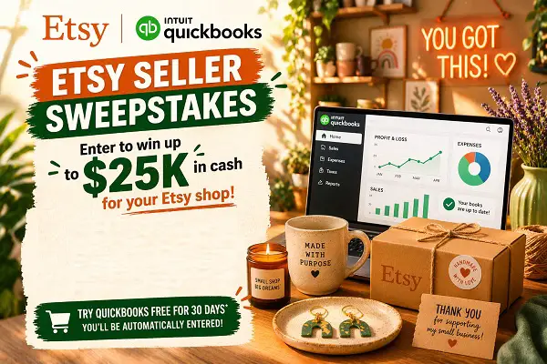 Etsy Seller Giveaway – Win Up to $25K for Your Etsy Shop!