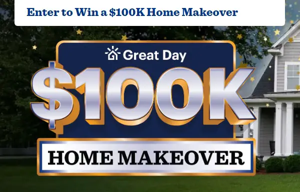 Great Home Makeover Giveaway: Win $100K for Dream Home Upgrade!