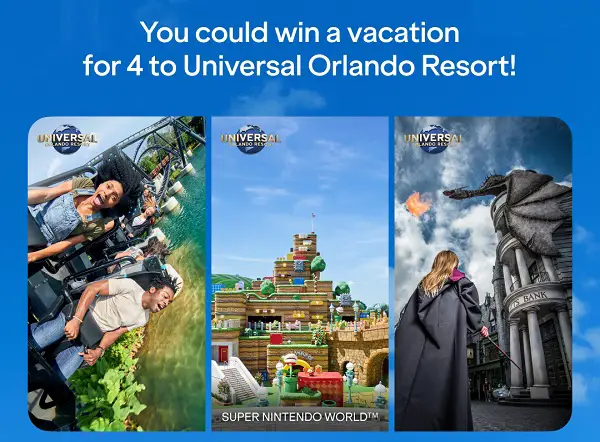 Win a Trip to Universal Orlando Resort Vacation! (4 Winners)