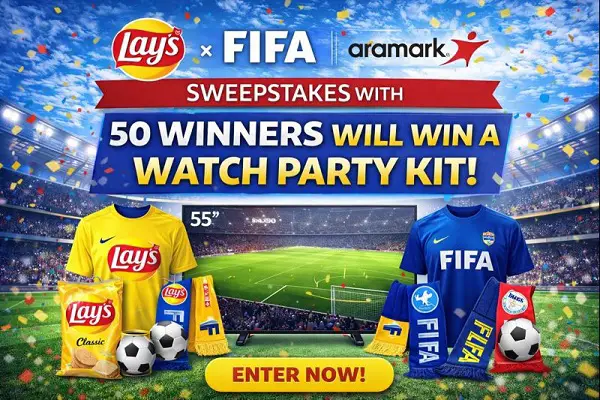 LAY’S FIFA Sweepstakes 2026: Win FIFA Watch Party Kit! (50 Winners)