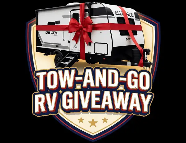 Liquified Tow-and-Go RV Giveaway: Win 2026 Alliance Delta Solo ML166 Travel Trailer!