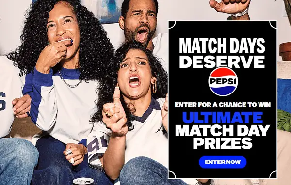 Match Day Deserves Pepsi Sweepstakes: Score Big Backyard Prizes & $500 Weekly!