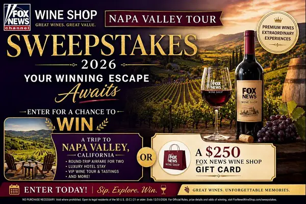 Win Napa Valley Trip or $250 Wine Gift Card!