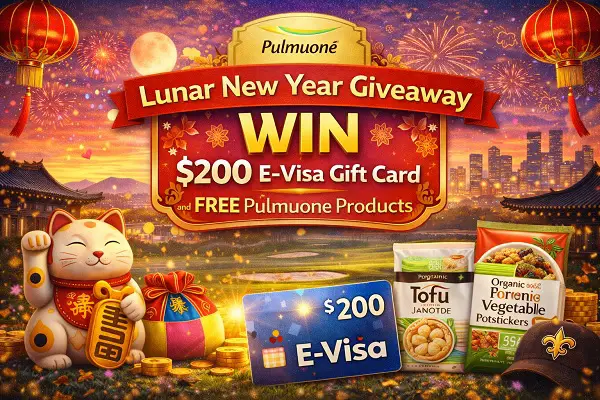 Win $200 Visa Gift Card & Delicious Pulmuone Food Prizes! (67 Winners)