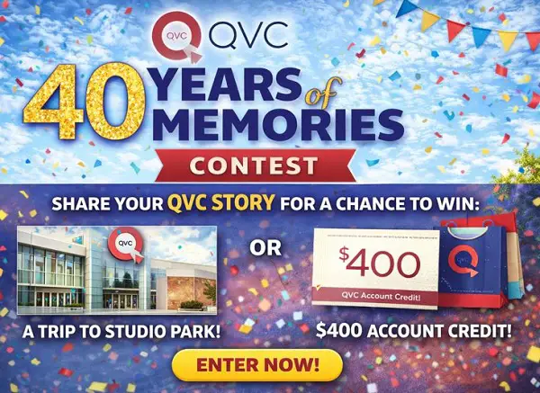 QVC 40th Anniversary Contest – Win Studio Park Trip & $400 Credit!