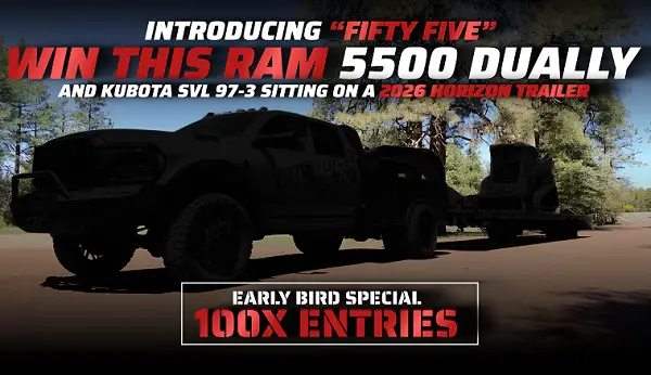 Win Ram 5500 + Trailer + $30,000 Cash!