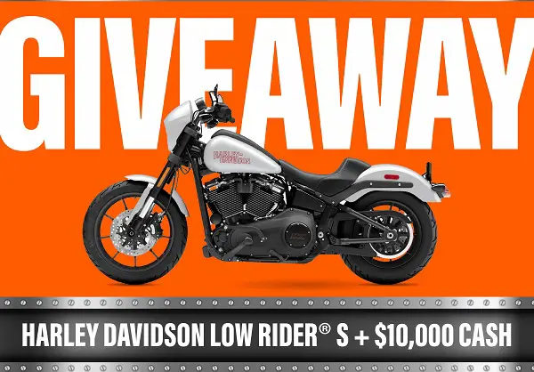 Win Harley Davidson + $10,000 Cash!