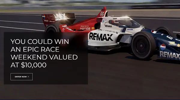 RE/MAX Racing Sweepstakes: Win a $10K Indy Race Weekend!