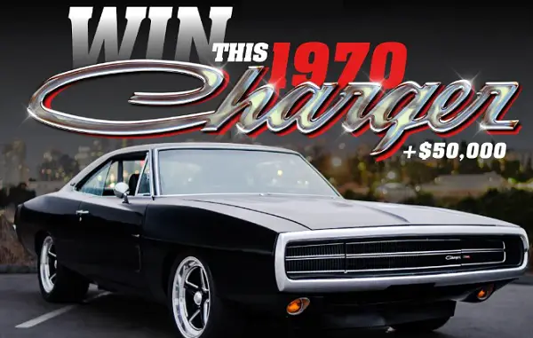 Win a Restomod 1970 Dodge Charger and $50,000 Cash