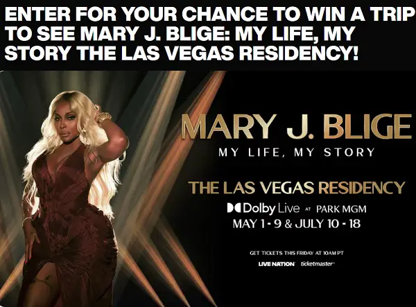 Win a Trip to See Mary J. Blige's Las Vegas Residency!
