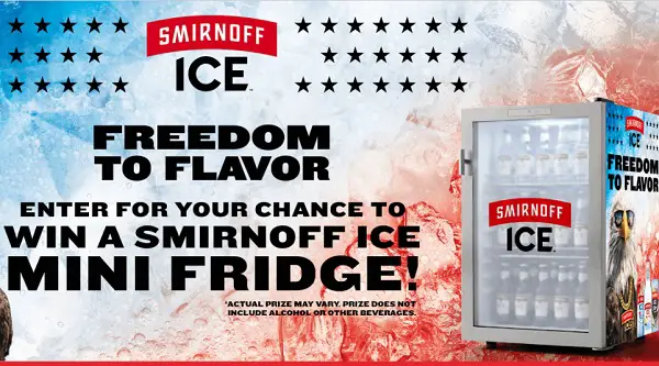 Win a FREE Smirnoff Ice Mini Fridge Giveaway (250 Winners!)