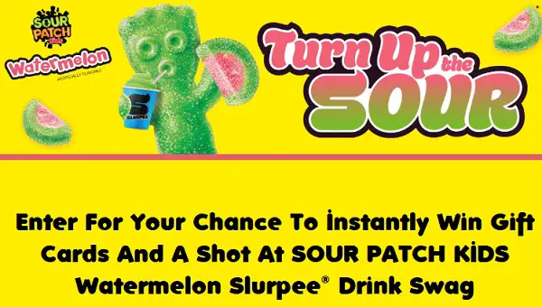 Sour Patch Kids Slurpee Game: Win Free Gift Cards Instantly! (185 Winners)