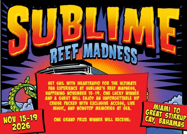 iHeartRadio Sweepstakes – Sublime Reef Madness Trip!