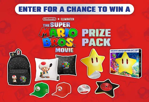 Win Super Mario Bros Movie Prize Pack! (4 Winners)