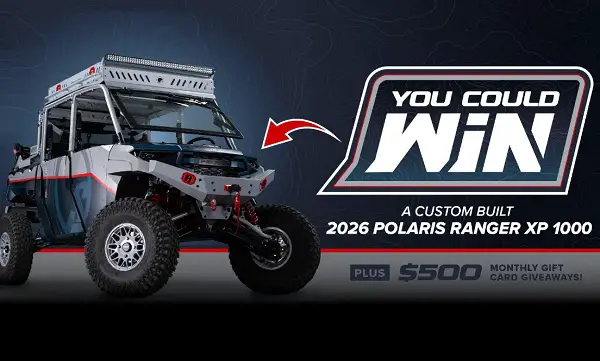 SuperATV Build To Ride SXS Sweepstakes: Win a 2026 Polaris Ranger XP 100