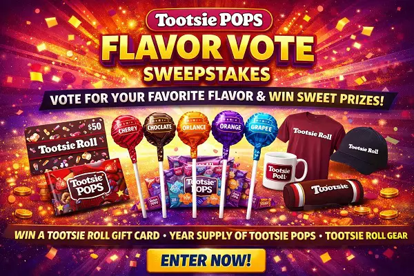 Tootsie Pops Flavor Vote Sweepstakes – Win Sweet Prizes