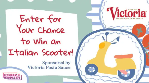 Win a 2025 Vespa Primavera 50 RED Scooter!