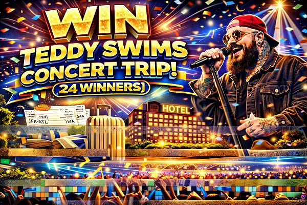 White Claw Sweepstakes 2026: Win Teddy Swims Concert Trip! (24 Winners)