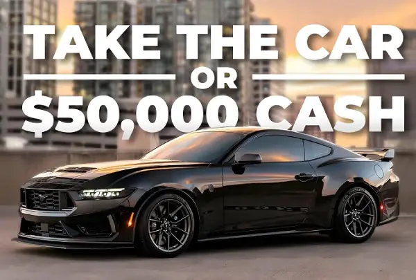 Win a 2026 Ford Mustang Dark Horse + $10,000 Cash!