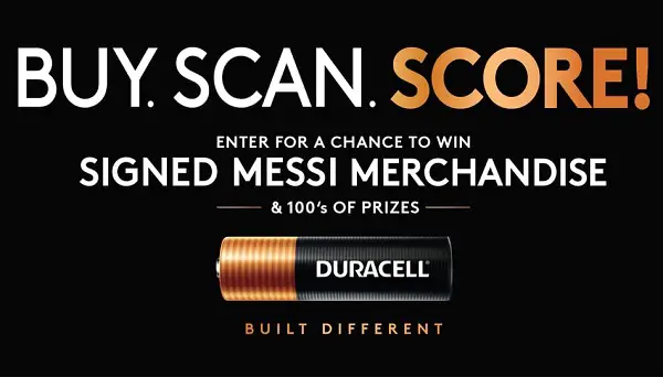 Duracell x Messi Sweepstakes: Win Signed Lionel Messi Jersey & Exclusive Soccer Prizes