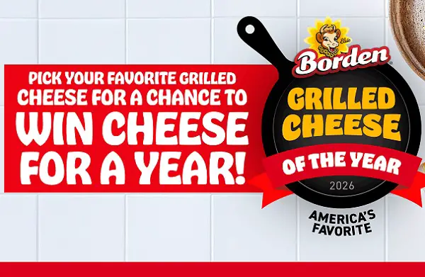 Win Free Borden Cheese for a Year & Exclusive Swag! (105 Winners)