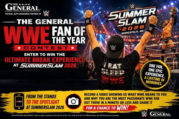 WWE Fan of the Year Contest – Win SummerSlam 2026 VIP Trip