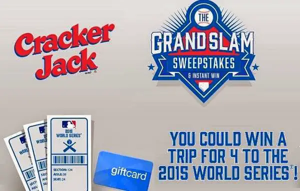 Cracker Jack Grand Slam Sweepstakes & Instant Win