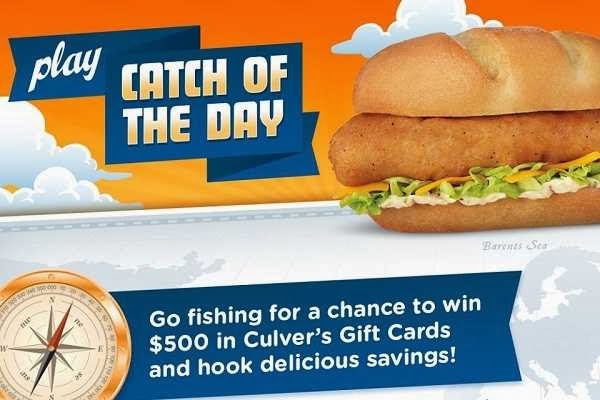 Win $250 Culver’s gift card in Culver’s Catch of the Day Sweepstakes
