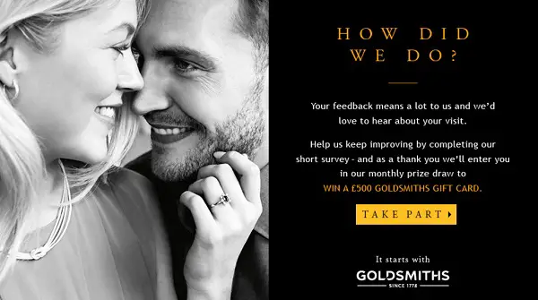 Goldsmiths Feedback Survey Contest