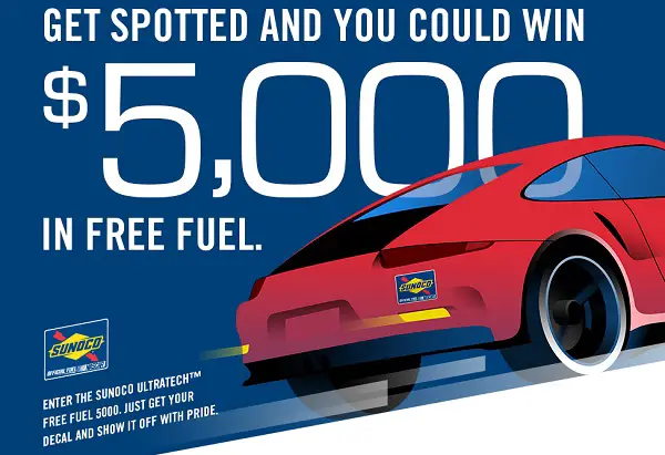 Sunoco Free Fuel 5000 Sweepstakes