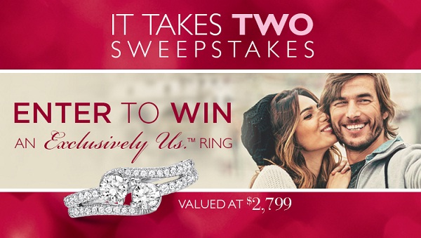 Win 1 Carat White Gold Diamond Ring in Helzberg It Takes Two Sweepstakes