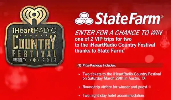 iHeart Radio Country Festival VIP Trip Giveaway