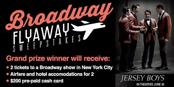 Livenation.com The Broadway Flyaway Sweepstakes