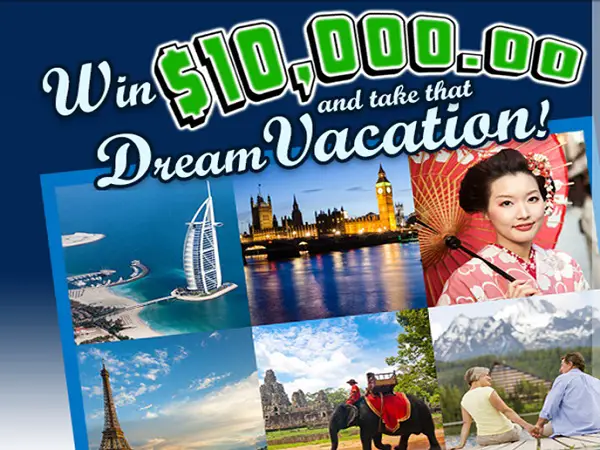 PCH.com $10,000 Dream Vacation Giveaway No. 10078
