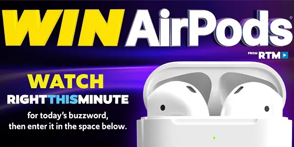 RightThisMinute.com AirPods Sweepstakes