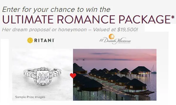Ritani Sweepstakes: Win Ultimate Romance Package